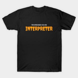 Interpreter Halloween Costume T-Shirt